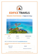 Load image into Gallery viewer, Maldives Tour Package - 4 Nights & 5 Days